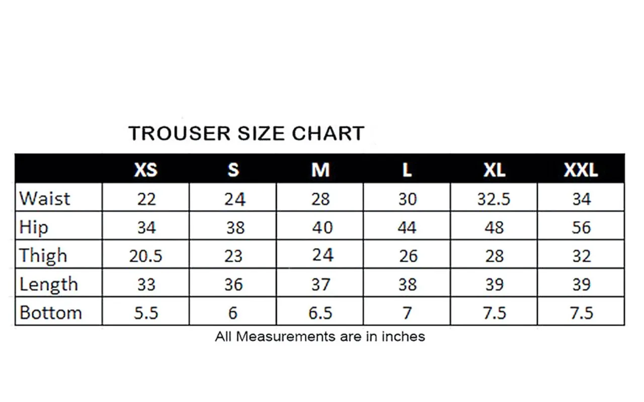 Cargo Pants Size Chart – ROOKIES