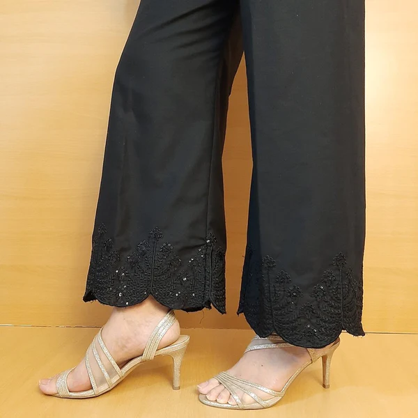 Ladies Trousers Pakistani Indian XS to 7XL Capri Pencil Pants Embroidery  Shalwar | eBay