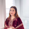 Velvet Embroidered Salwar Kameez - Image 7